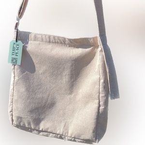 Corduroy Shoulder Bag Handbag Purse Shopping Reusable Large Shopper Tote
